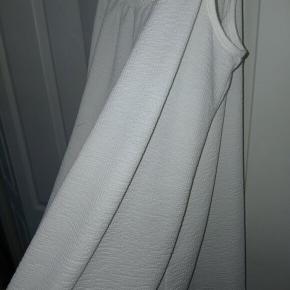 Torrid Tank Top Textured Ruffle Trim Waffle Knit Elastic Chest White Women's 2X - Picture 5 of 7